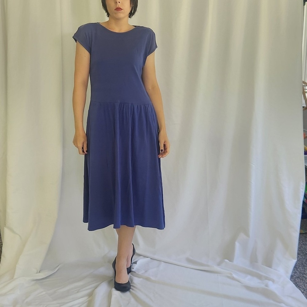 90s‎ Purple Cotton Dress